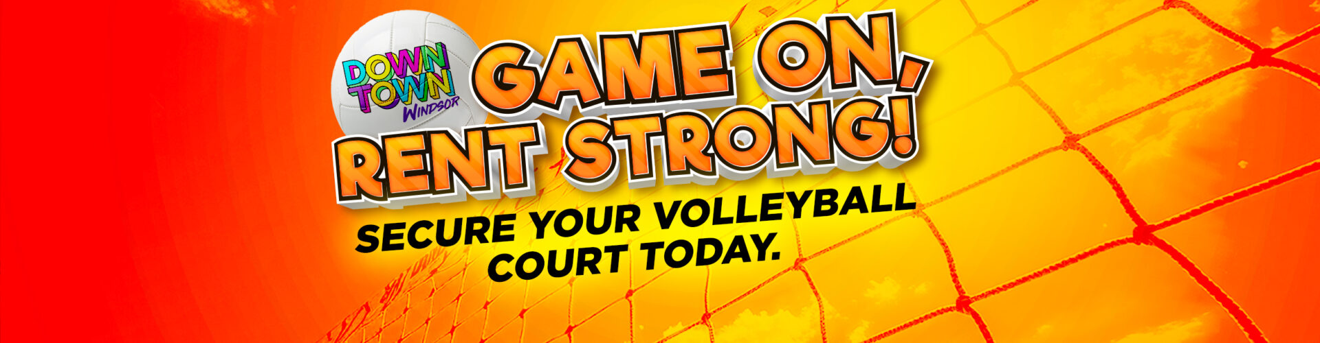 Game on, rent strong! Secure your volleyball court today.